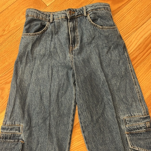 ZARA Denim Cargo Pants - Picture 4 of 12